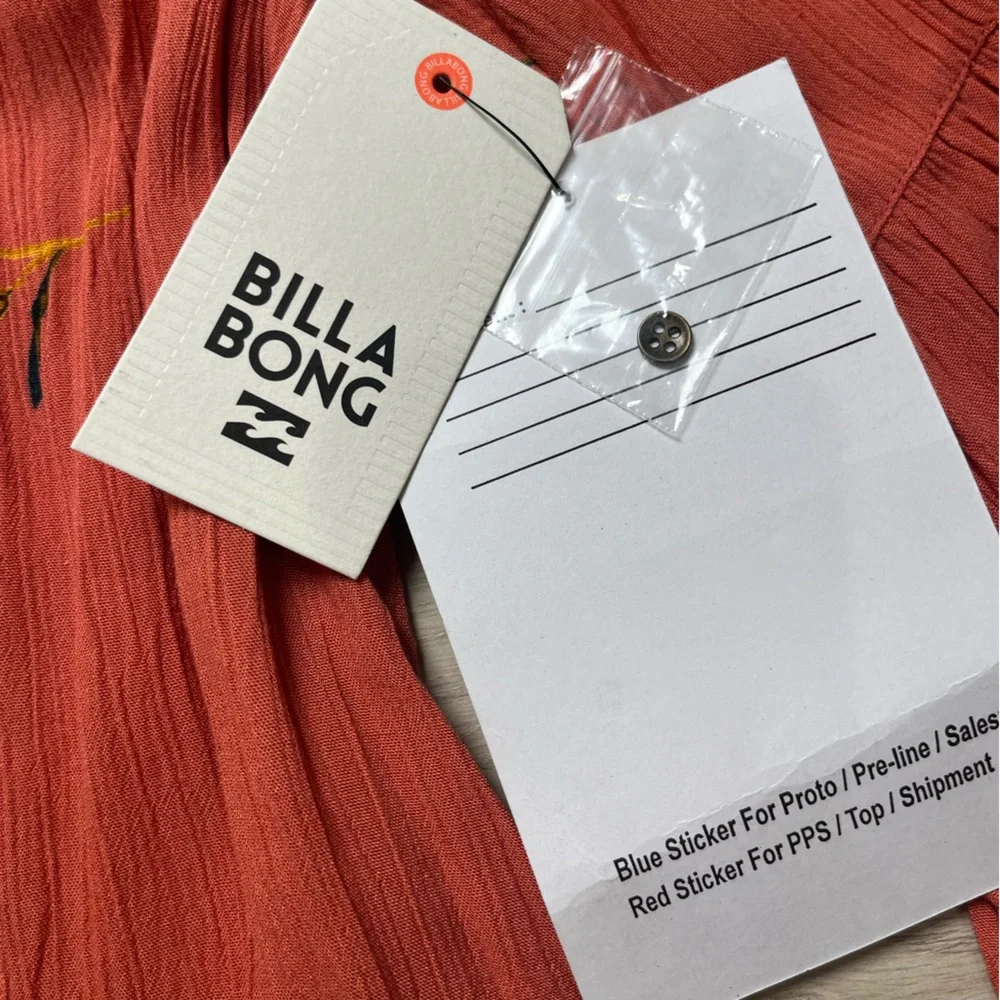 Billabong 2019 Dress/tunic Sunset Fields Color Ember Women’s M New Tags Boho - Picture 12 of 13